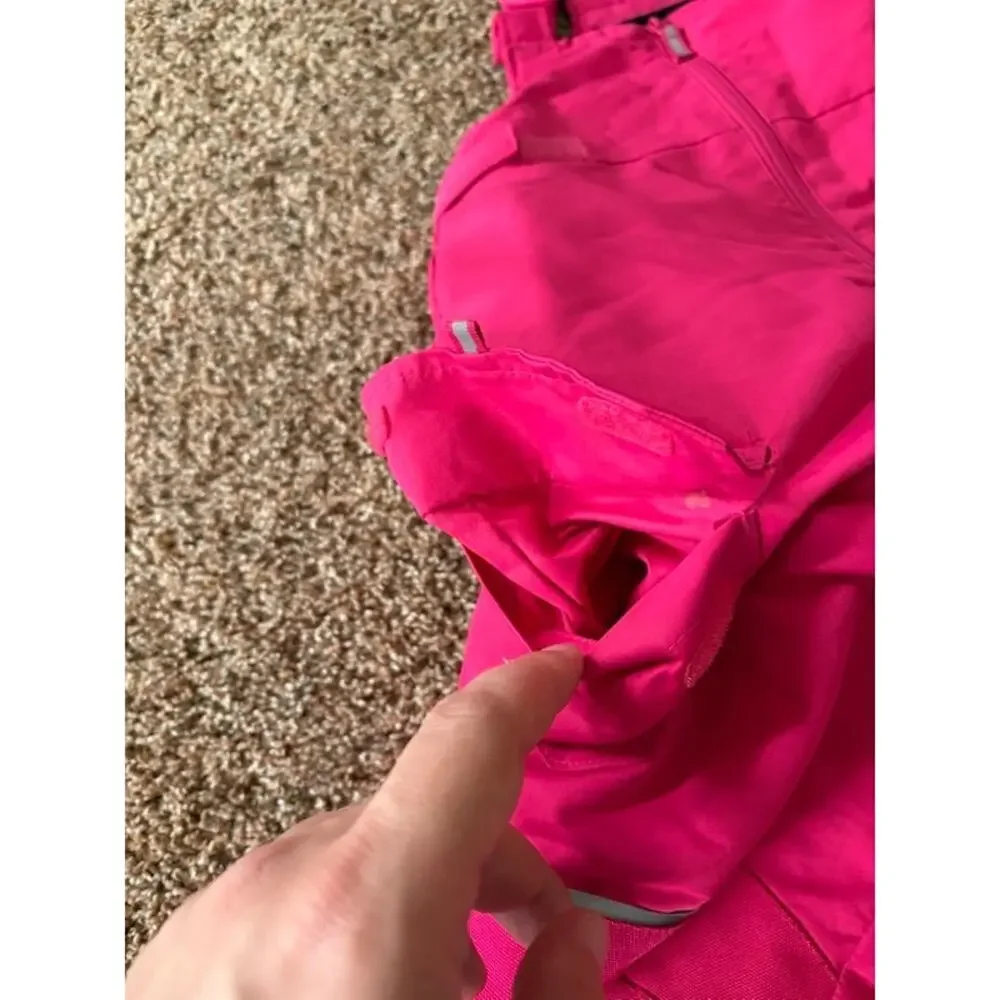 Swiss+Tech Girls Snow Overalls Pink sz 6/6x side pocket
